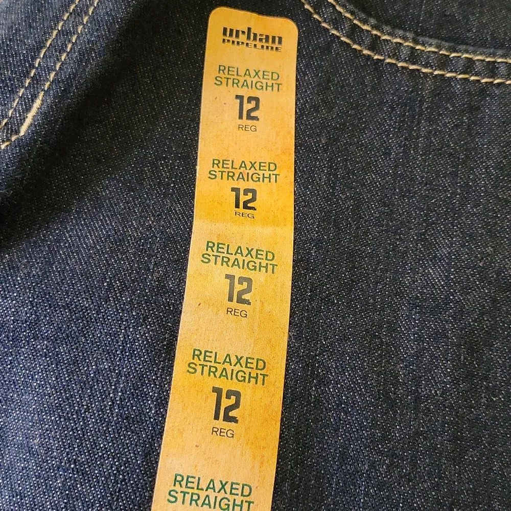 Urban Pipeline Relaxed Straight Boys Jeans, Size 12